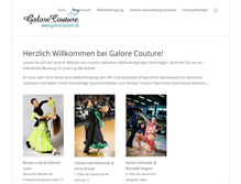 Tablet Screenshot of galorecouture.de